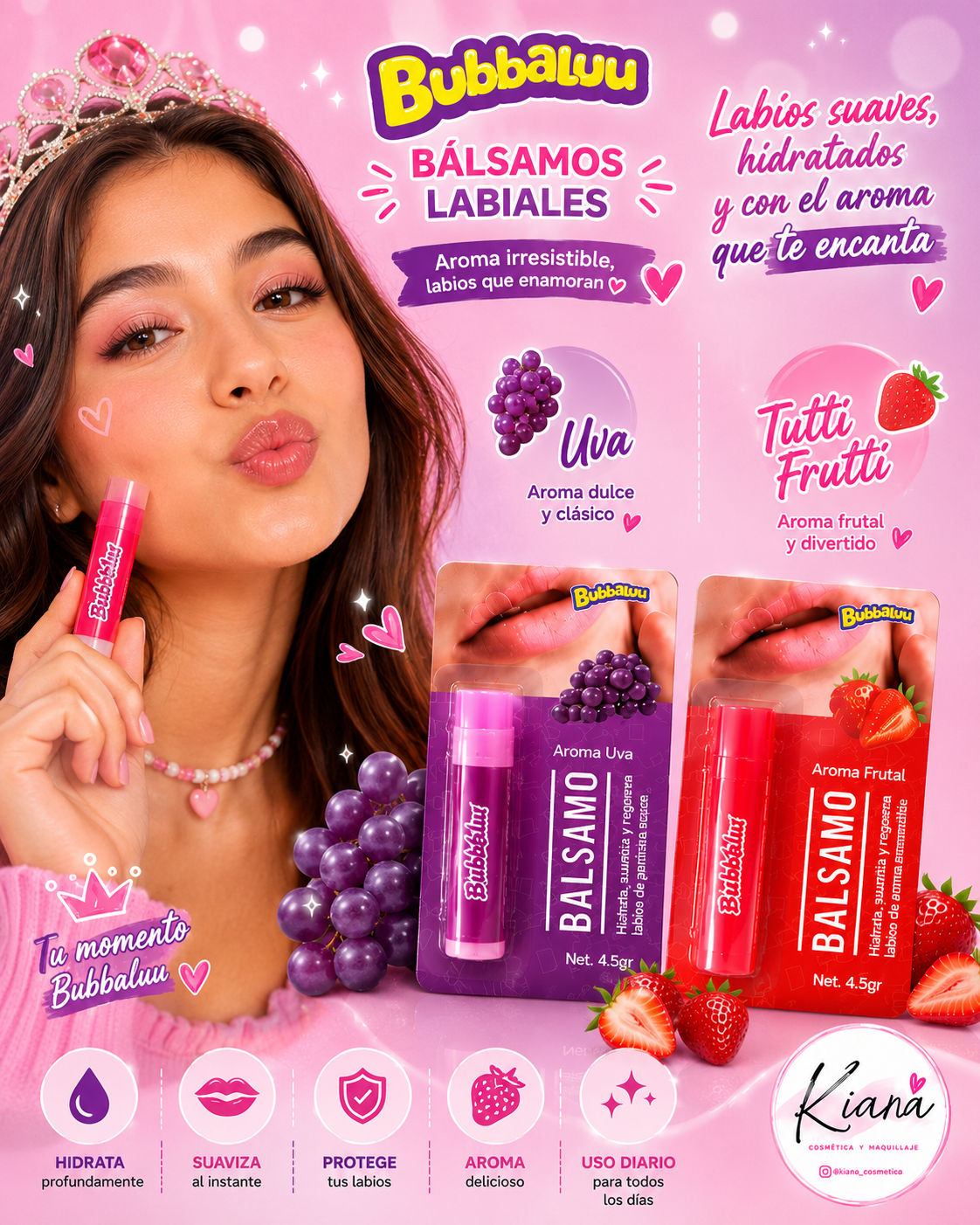 Bálsamo Labial Aroma Frutilla – Hidratación y Protección Diaria
