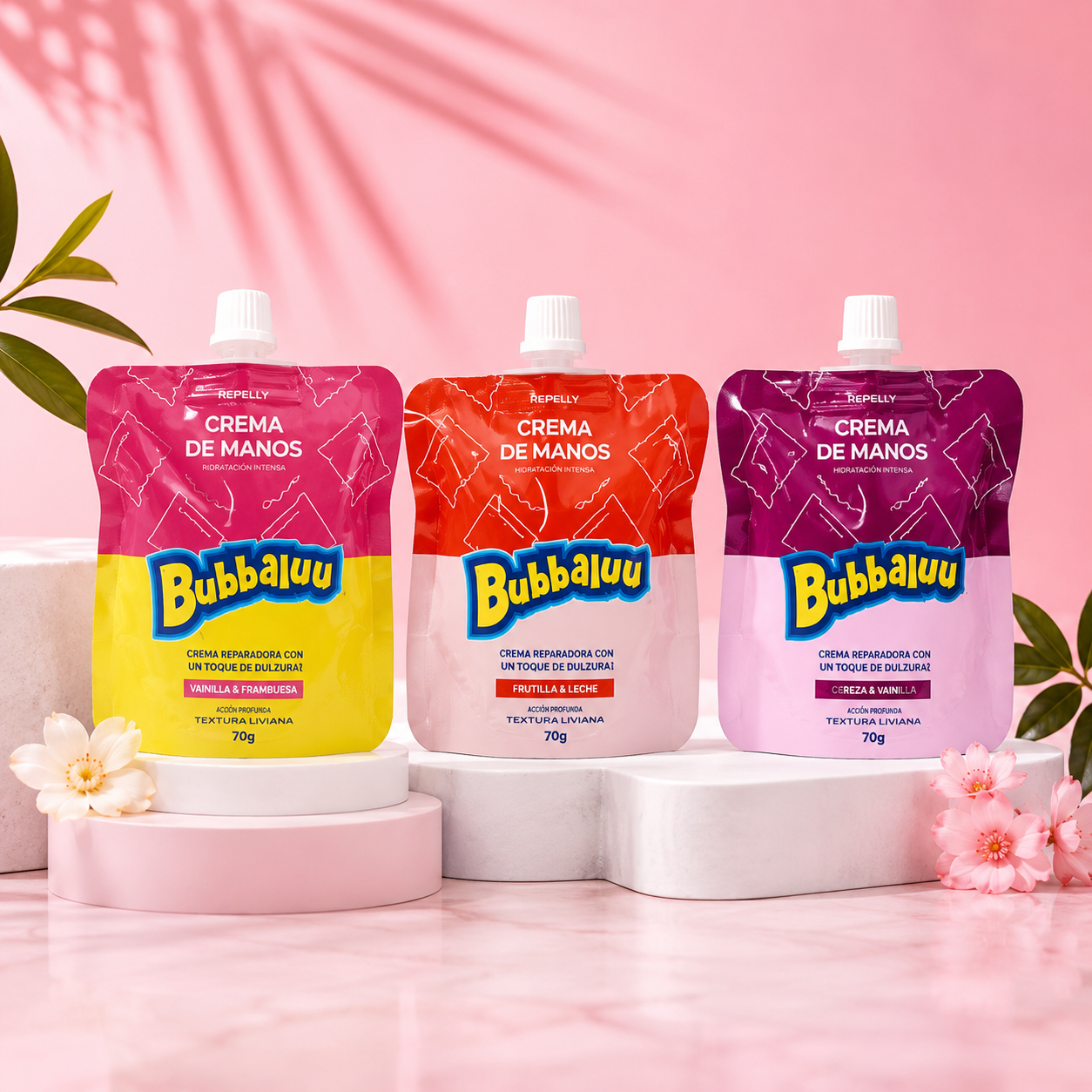 Crema de Manos Bubbaluu Hidratante 70g | Aromas Dulces