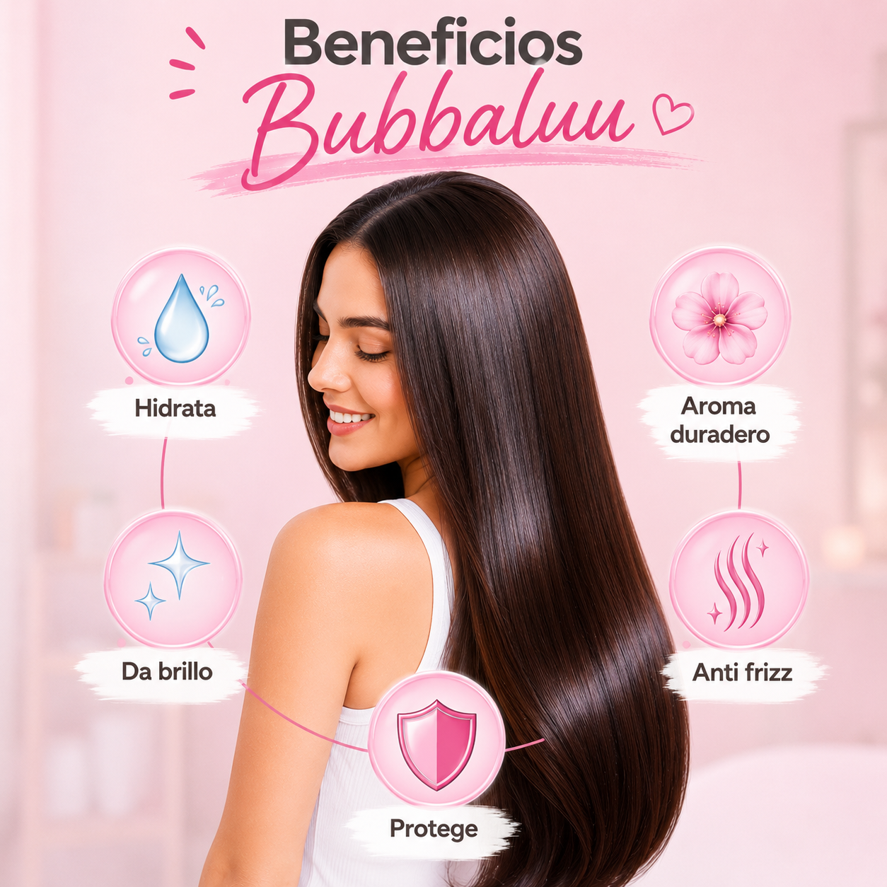 Shampoo Bubbaluu Sin Sal 300 ml | Aroma Uva y Frutilla