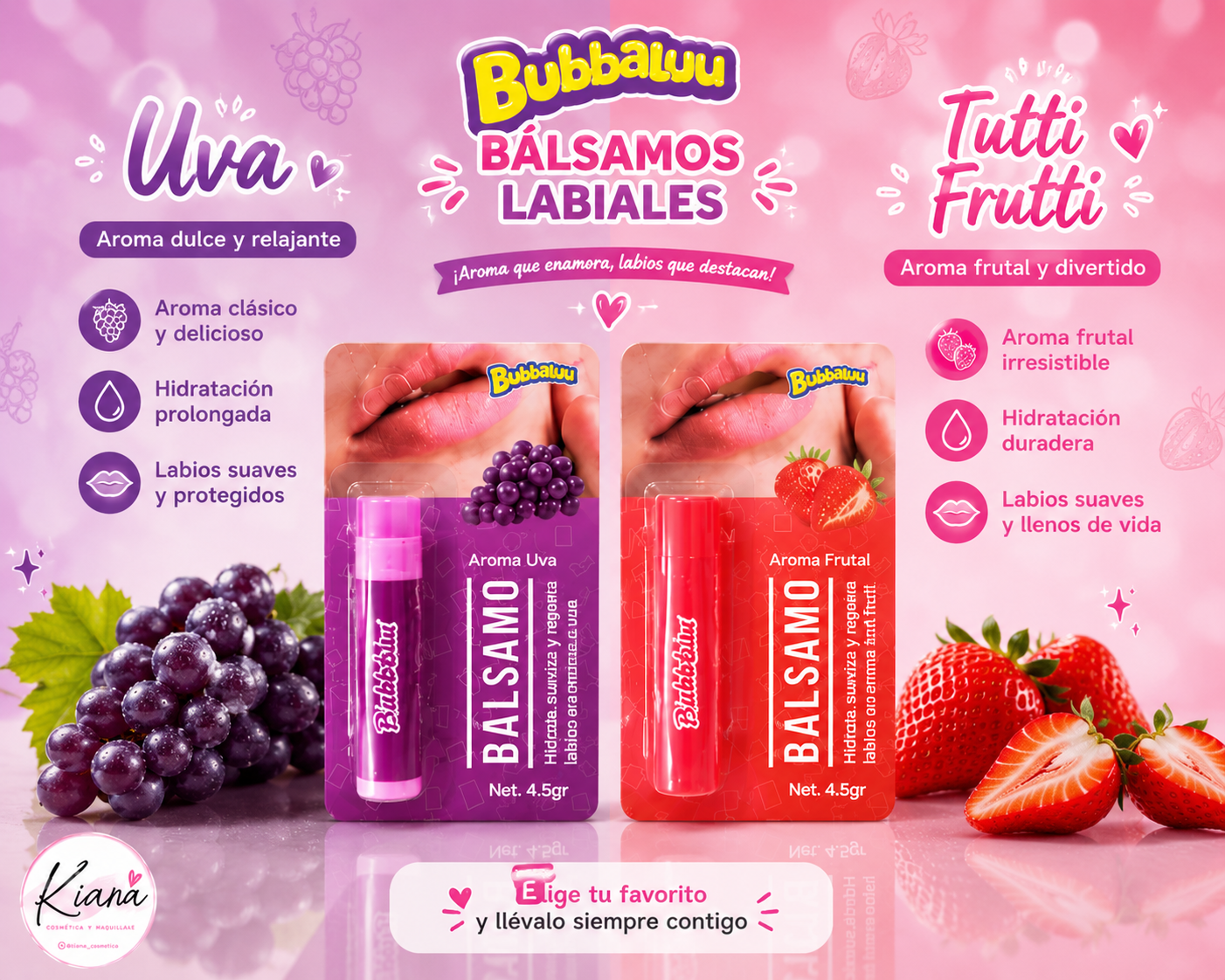 Bálsamo Labial Aroma Frutilla – Hidratación y Protección Diaria