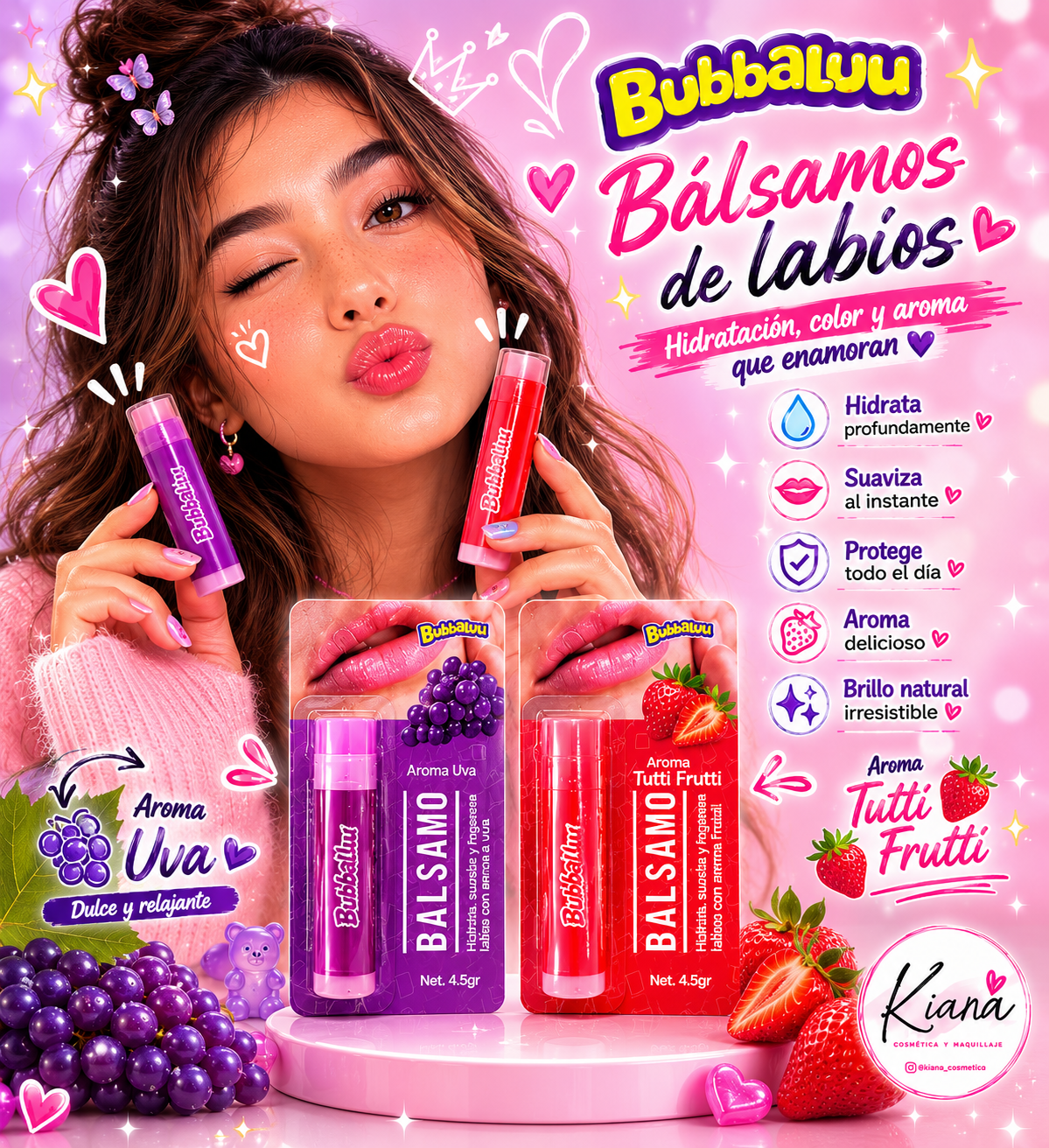 Bálsamo Labial Aroma Frutilla – Hidratación y Protección Diaria